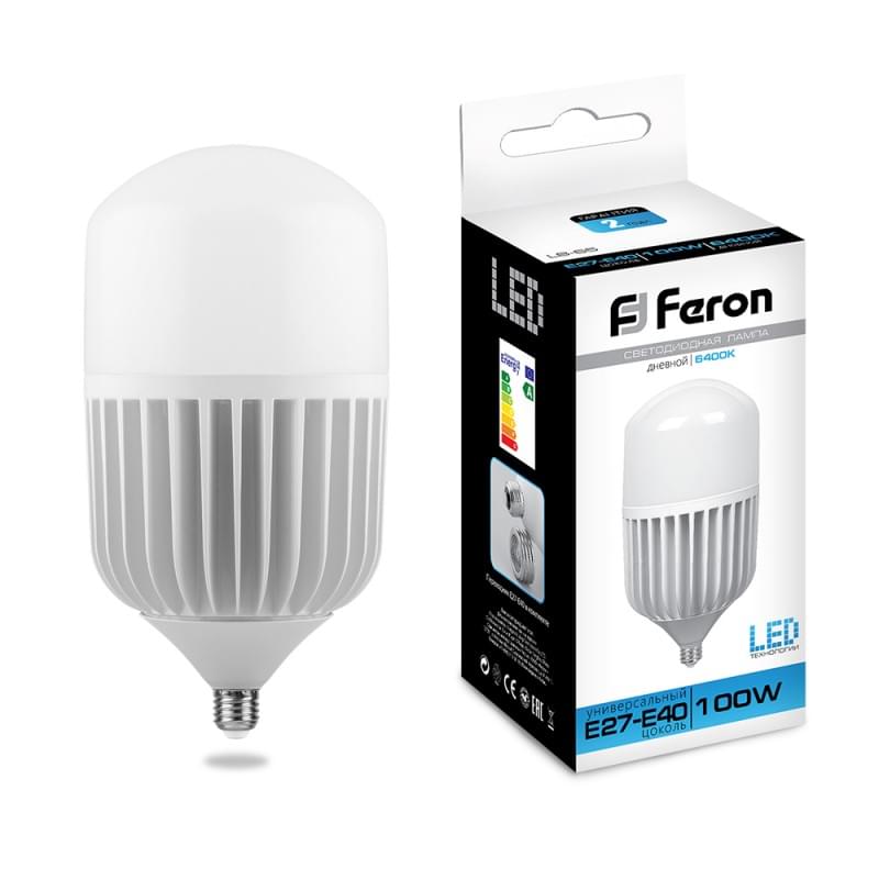 Лампа светодиодная E40 высокой мощности Feron LB-65 100W 6400K