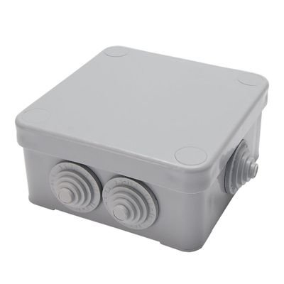Коробка разветвительная STEKKER EBX10-37-44, 93*93*44мм, 250/380В, 10А, 7 вводов, IP44, светло-серая (КЭМ 5-10-7 (П)) 39252