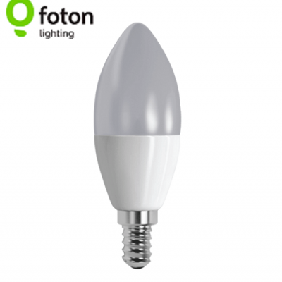 Лампа светодиодная свеча FL-LED C37 9W 4200К 220V E14 840LM