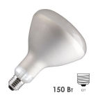 Лампа инфракрасная Tungsram 150W R IR CL E27 235-245V прозрачная